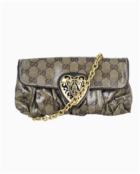 gucci canvas clutch|Gucci hysteria clutch.